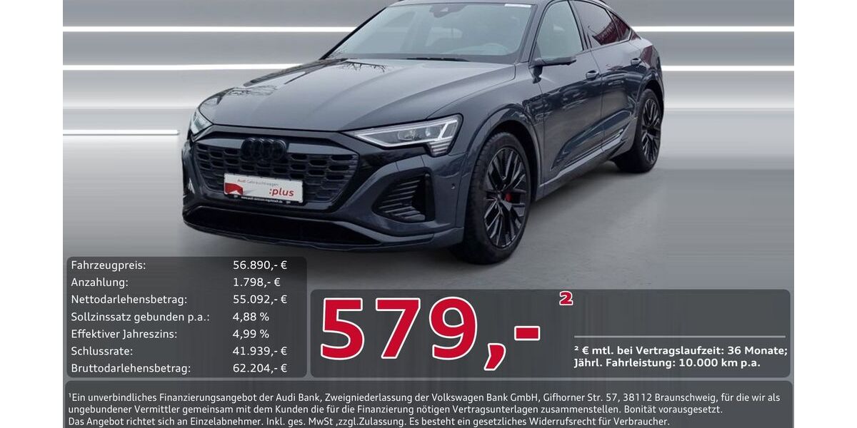 Audi Q8 e-tron 34.431 km 56.890 &euro; Ingolstadt 85057