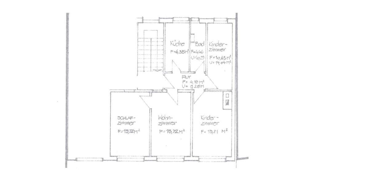 Etagenwohnung Bad Lobenstein - 4 Zimmer, 70 m&sup2;, 463&euro; | Angebot:26550744