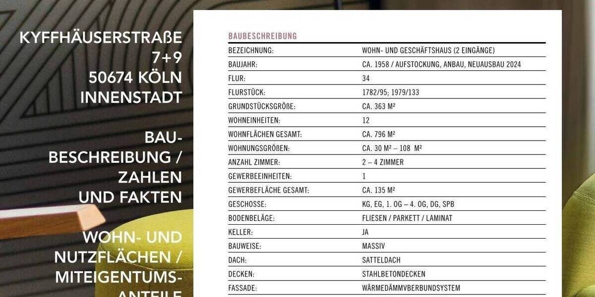 Etagenwohnung Köln Neustadt-Süd - 3 Zimmer, 106 m&sup2;, 779.000&euro; | Angebot:25667821