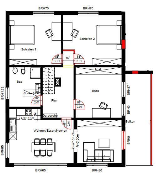 Etagenwohnung Steinfeld (Oldenburg) - 4 Zimmer, 110 m&sup2;, 1.050&euro; | Angebot:25178711