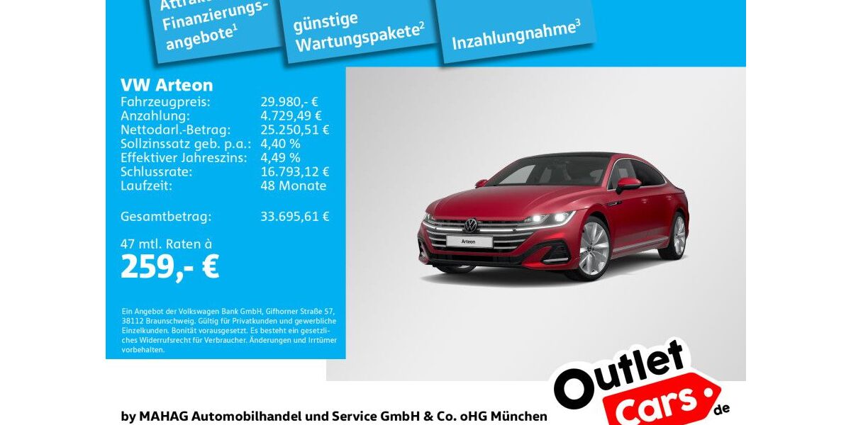 VW Arteon 68.061 km 29.980 &euro; Dachau 85221