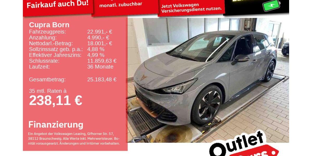 Cupra Born 53.328 km 20.393 &euro; Weinheim 69469