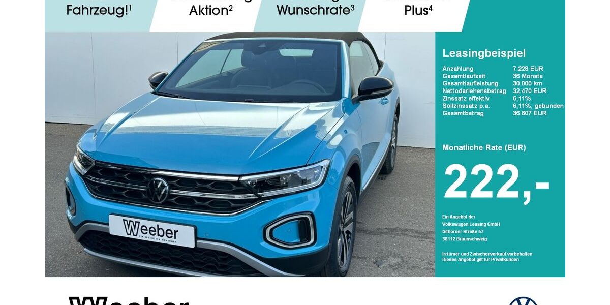 VW T-Roc 1.050 km 32.470 &euro; Leonberg 71229