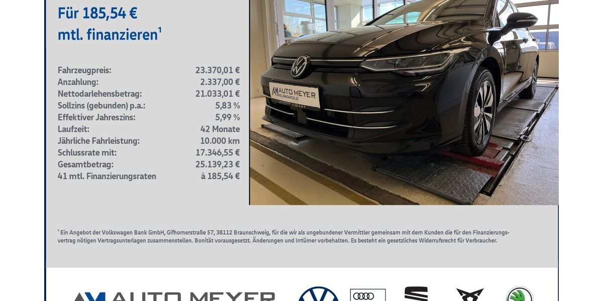 VW Golf 23.666 km 23.370 &euro; Ochsenfurt 97199