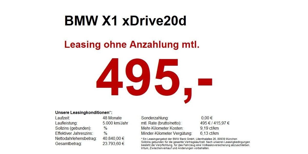 BMW X1 26.400 km 40.840 &euro; Marktsteft 97342