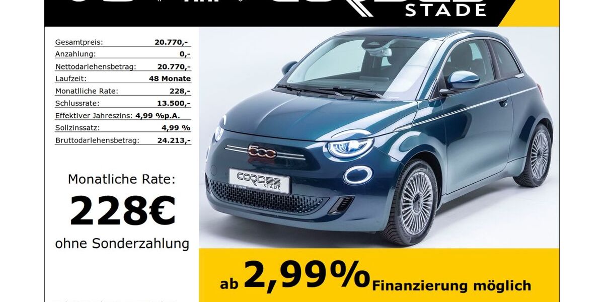 Fiat 500e 13.791 km 20.770 &euro; Stade 21680