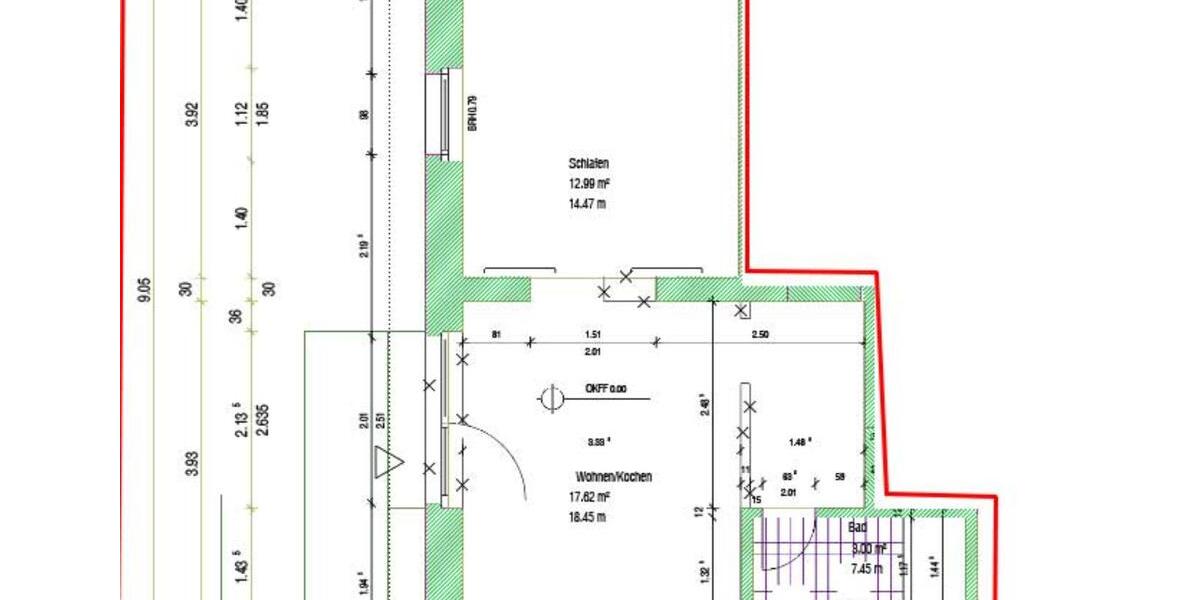 Erdgeschoßwohnung Bochum Bochum-Südwest - 2 Zimmer, 43 m&sup2;, 295&euro; | Angebot:24870041