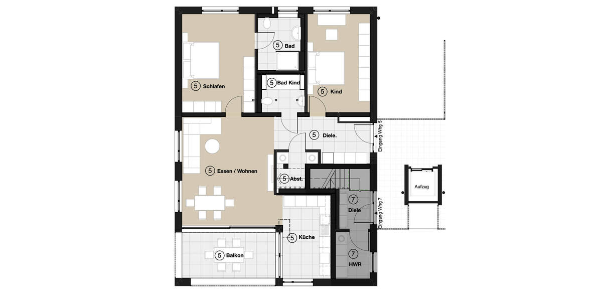 Etagenwohnung Ladenburg - 3 Zimmer, 112 m&sup2;, 720.000&euro; | Angebot:26257540