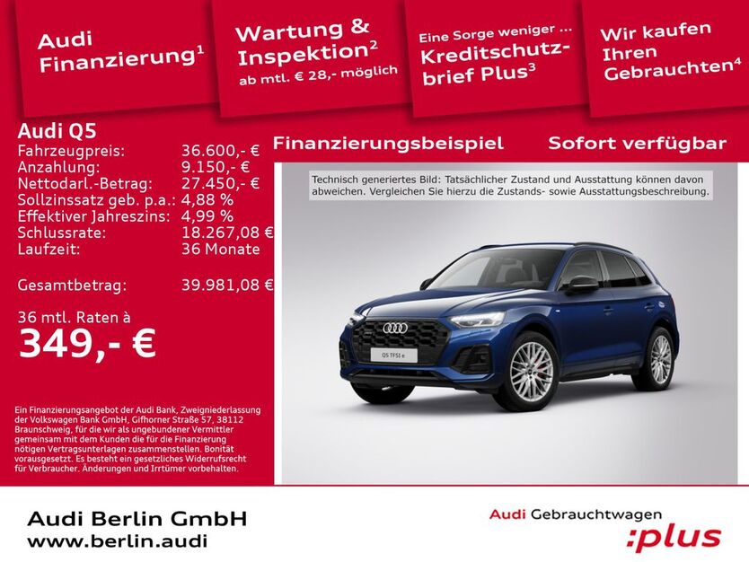 Audi Q5 72.400 km 36.600 € Berlin 12489