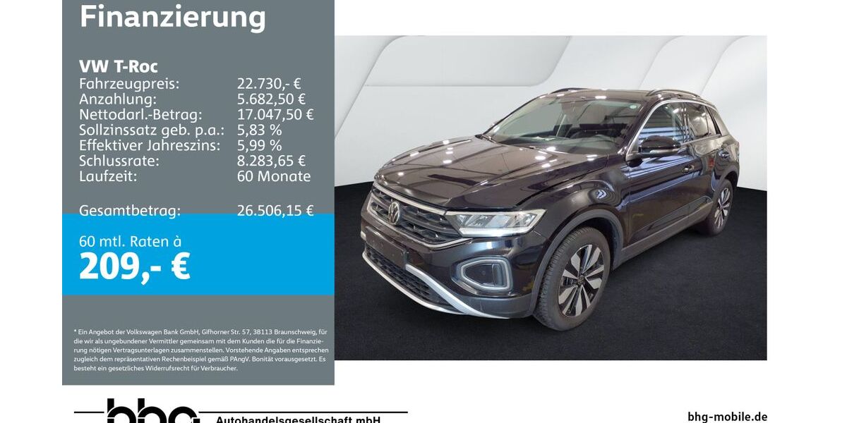 VW T-Roc 24.833 km 20.830 &euro; Reutlingen 72770