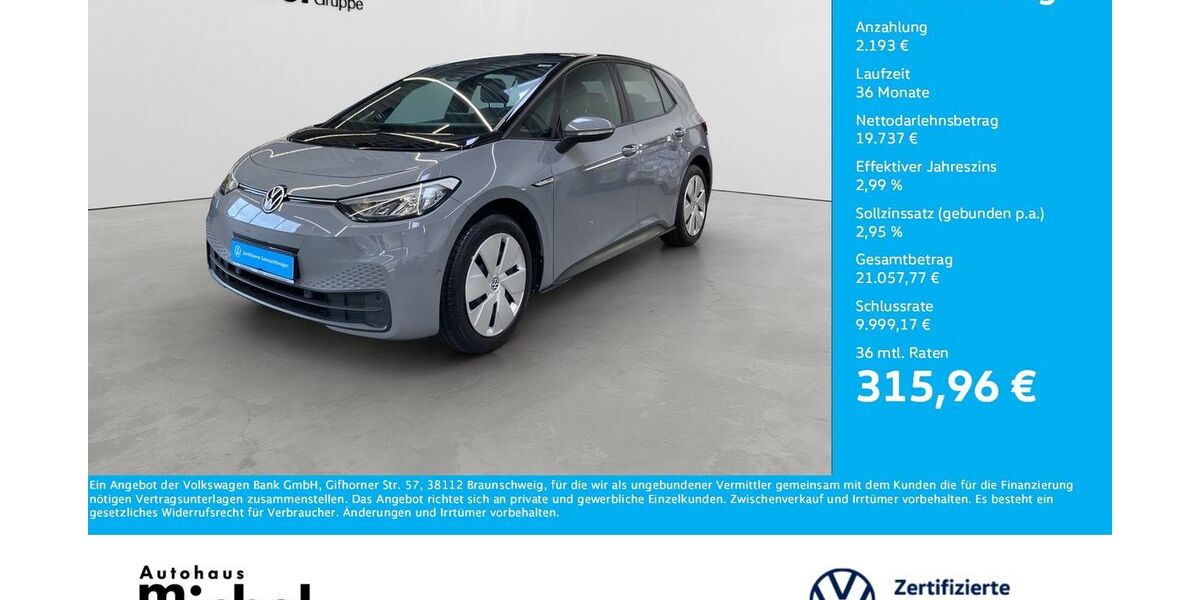 VW ID.3 44.750 km 21.930 &euro; Gießen 35394