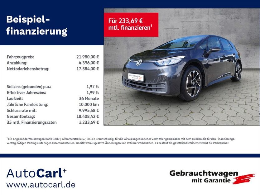 VW ID.3 13.900 km 21.980 € Reichenbach 08468