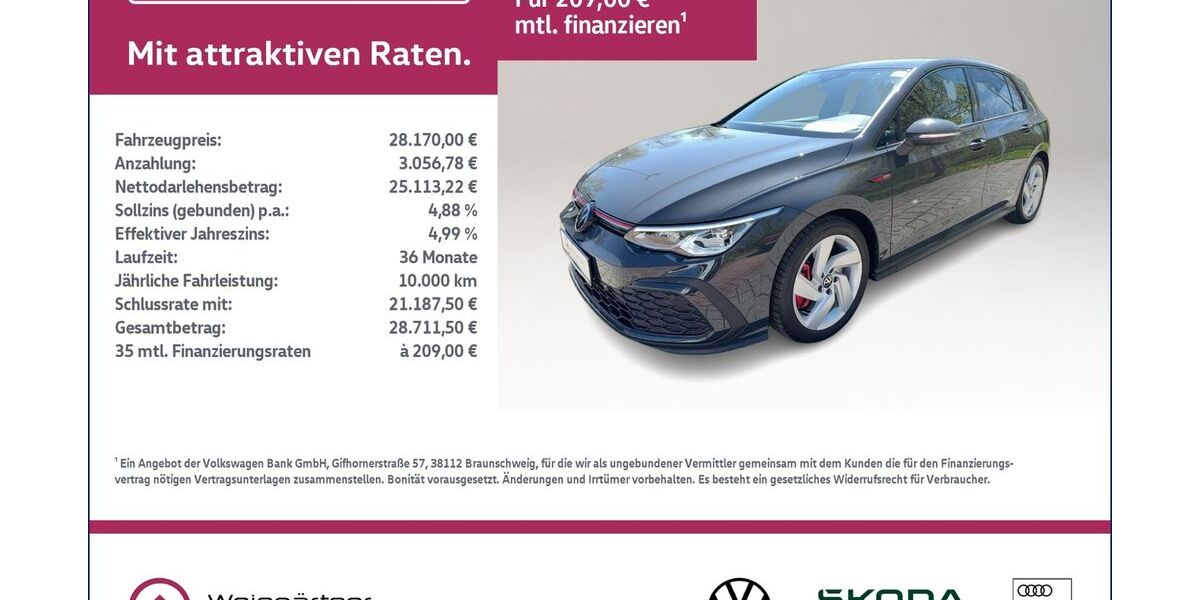 VW Golf 23.980 km 28.170 &euro; Miesbach 83714