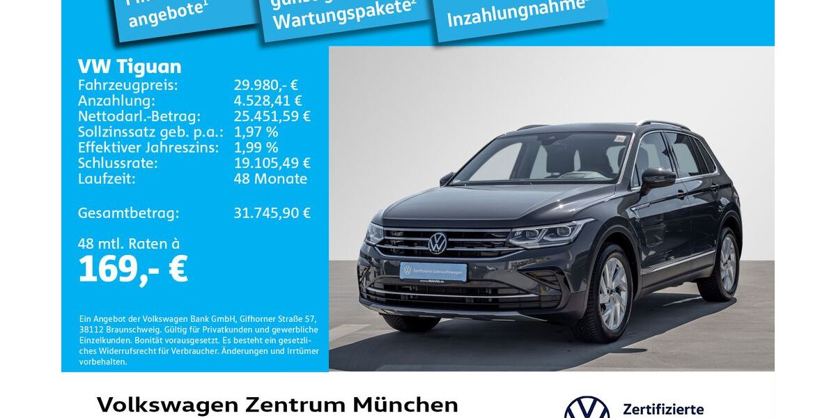 VW Tiguan 50.688 km 29.491 &euro; München 80687