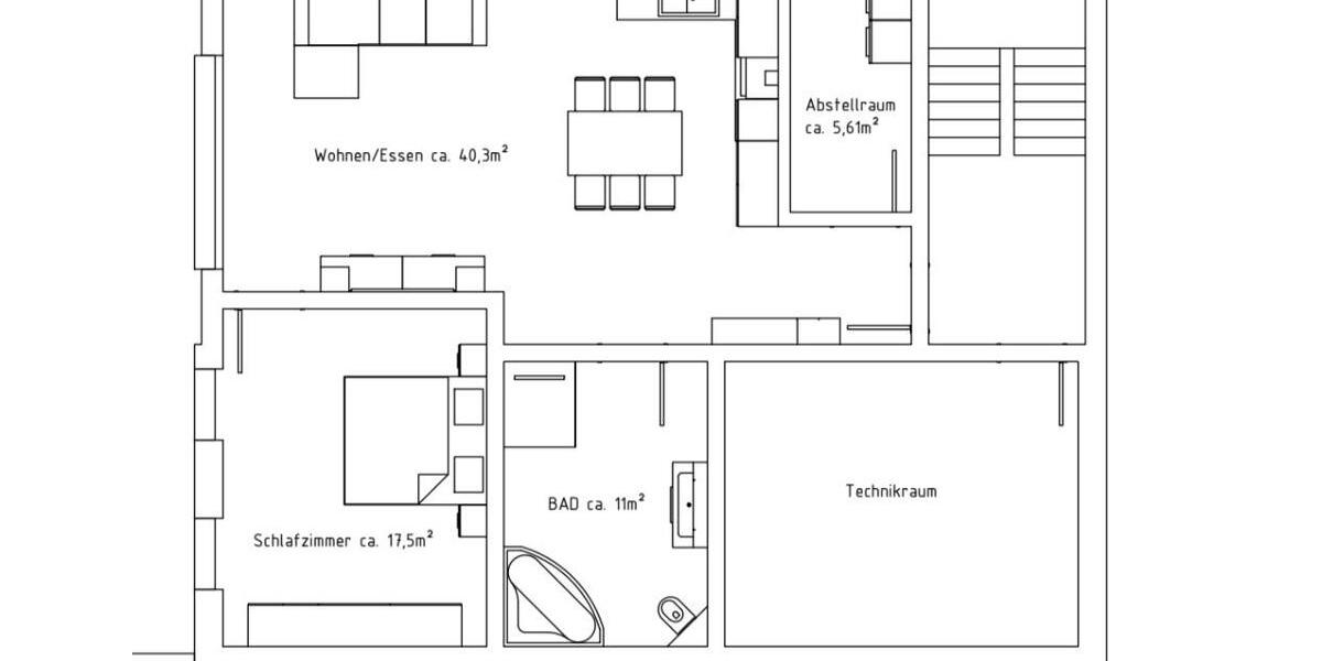 Terrassenwohnung Buchen (Odenwald) - 2 Zimmer, 75 m&sup2;, 800&euro; | Angebot:25407170