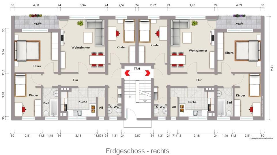 Hochparterre Munster - 4 Zimmer, 83 m&sup2;, 172.000&euro; | Angebot:26614274
