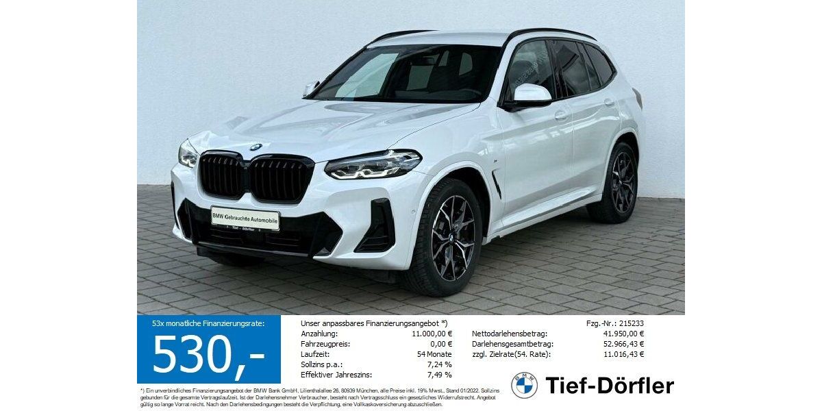 BMW X3 76.150 km 51.999 &euro; Marktsteft 97342
