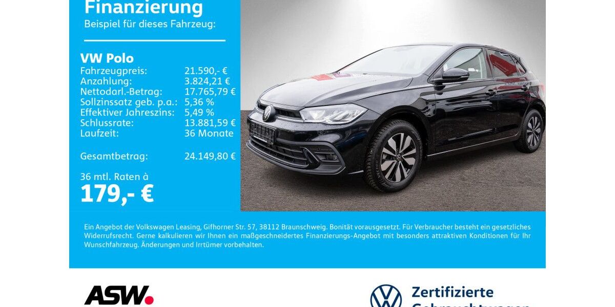 VW Polo 9.300 km 21.590 &euro; Sinsheim 74889