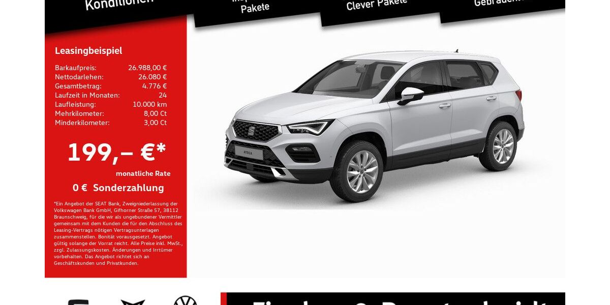 Seat Ateca 26.757 km 26.988 &euro; Lohmar 53797
