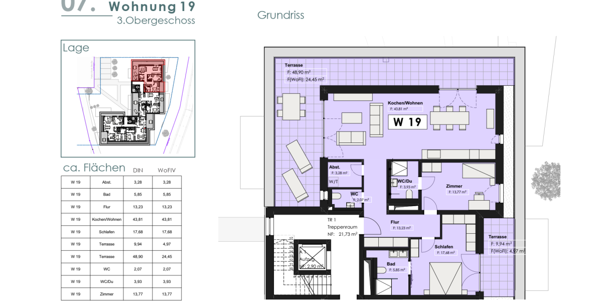 Helle Penthousewohnung im KFW 40 Energiesparhaus Trier mit Top Verkehranbindung Luxemburg - Einfamilienhaus Trier Feyen-Weismark | Angebot:26373128