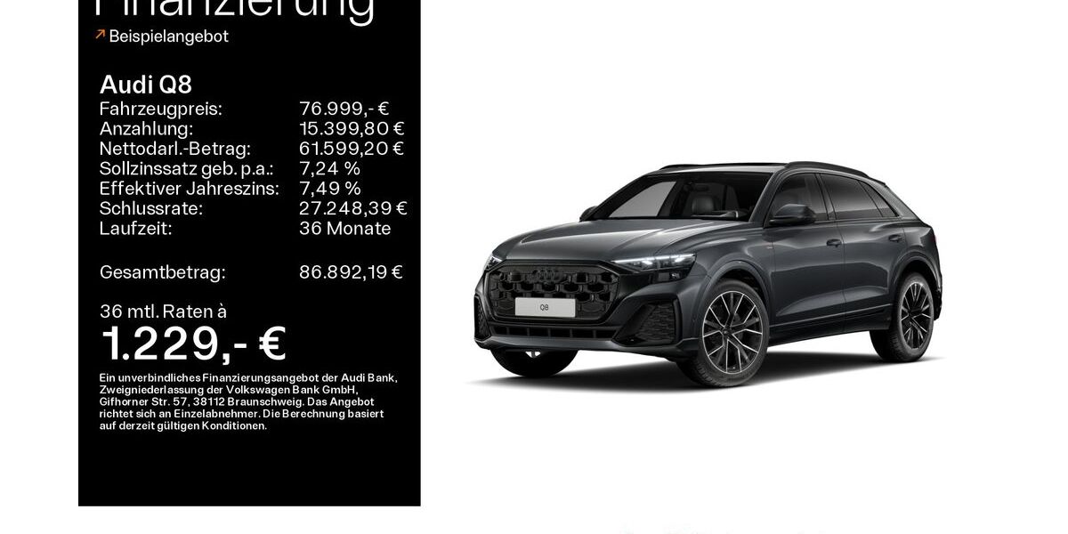Audi Q8 24.800 km 76.999 &euro; Mühlheim 63165