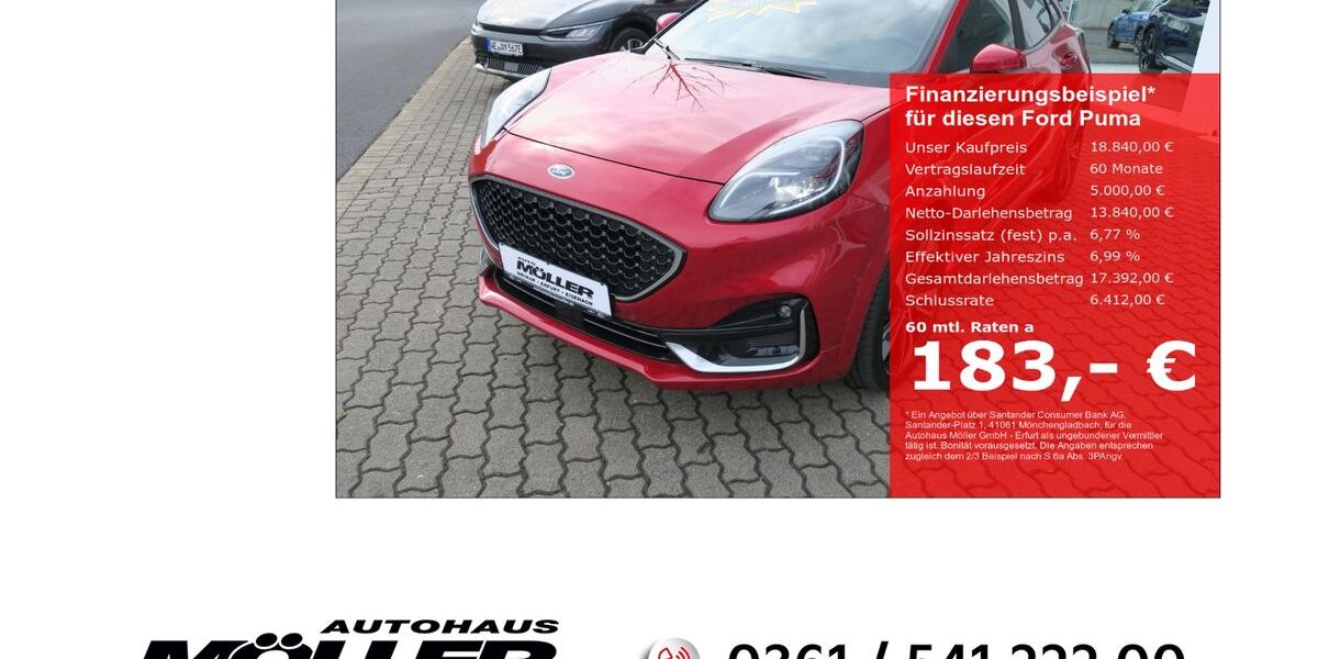 Ford Puma 4.199 km 18.840 &euro; Erfurt 99087