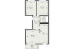 Etagenwohnung Schwedt (Oder) - 3 Zimmer, 58 m&sup2;, 401&euro; | Angebot:26378772