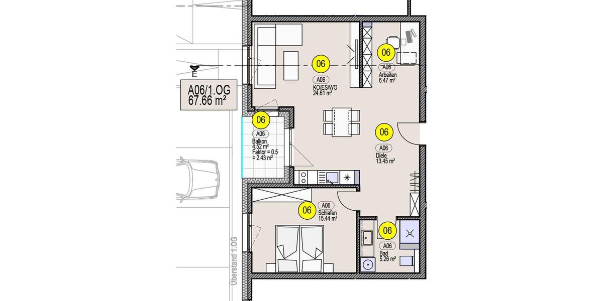 Etagenwohnung Berching - 2 Zimmer, 67 m&sup2;, 375.513&euro; | Angebot:25672856