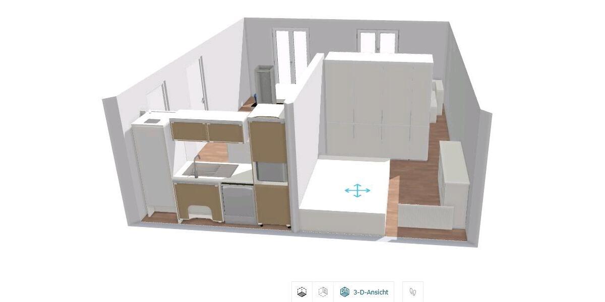 Etagenwohnung Bernhardswald - 2 Zimmer, 44 m&sup2;, 680&euro; | Angebot:25918868