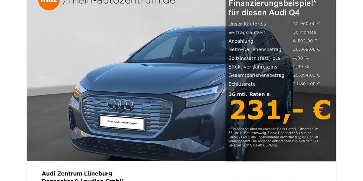 Audi Q4 e-tron 29.435 km 32.960 &euro; Lüneburg 21337