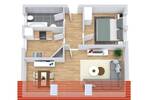Gemütliche 2-Zimmer-Dachgeschoßwohnung mit Einbauküche in gepflegtem Mehrfamilienhaus! (AK-3471)