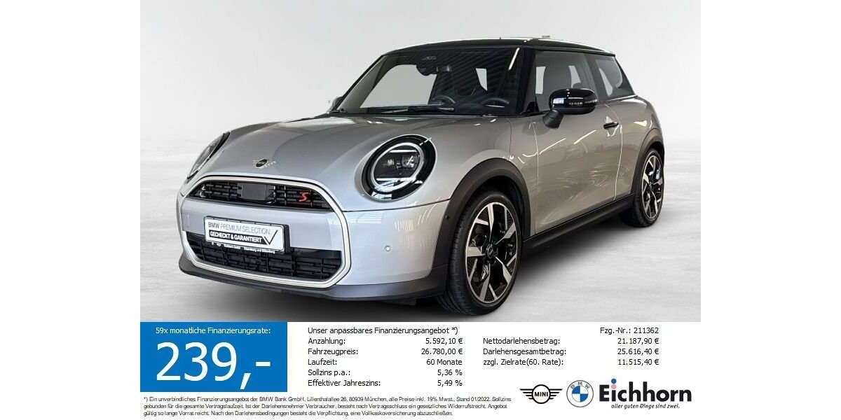 Mini Cooper S 24.500 km 26.450 &euro; Obernburg 63785