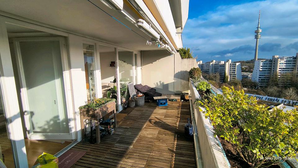 Terrassenwohnung München Moosach - 2 Zimmer, 64 m&sup2;, 1.480&euro; | Angebot:26035491