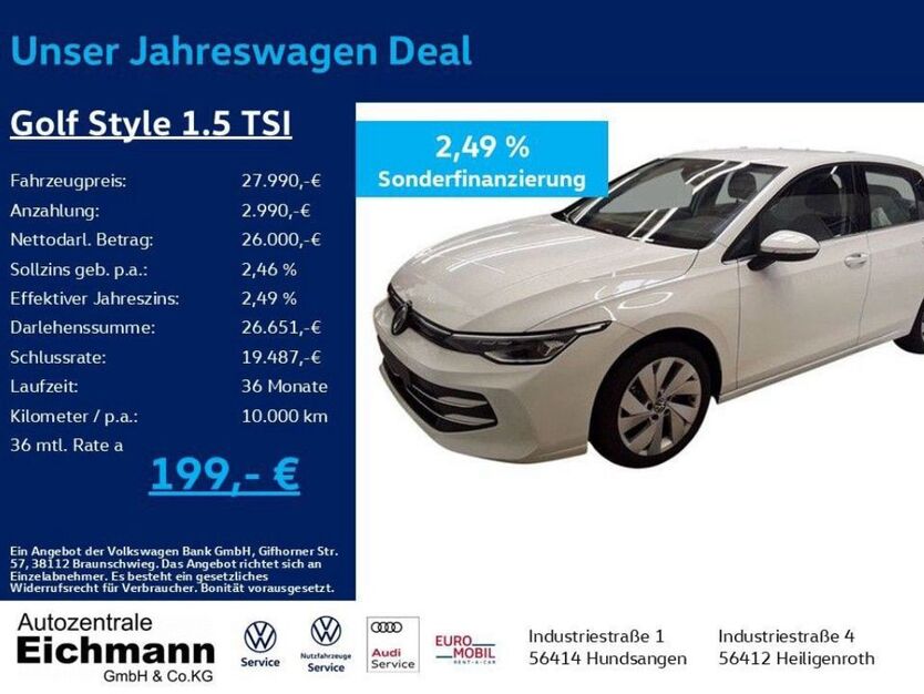 VW Golf 8.400 km 27.990 € Heiligenroth 56412