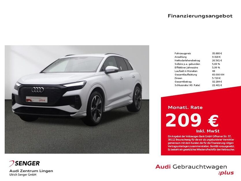 Audi Q4 e-tron 27.665 km 35.880 € Lingen 49809