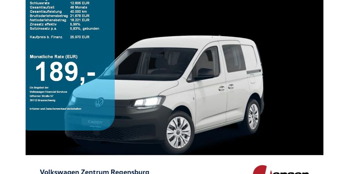 VW Caddy 33.900 km 24.470 &euro; Regensburg 93053