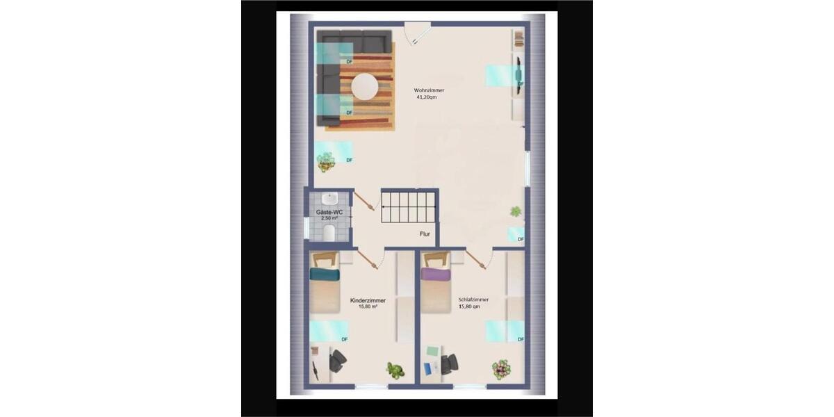 Freistehendes Einfamilienhaus mit 1624 qm Grundstück zimmer