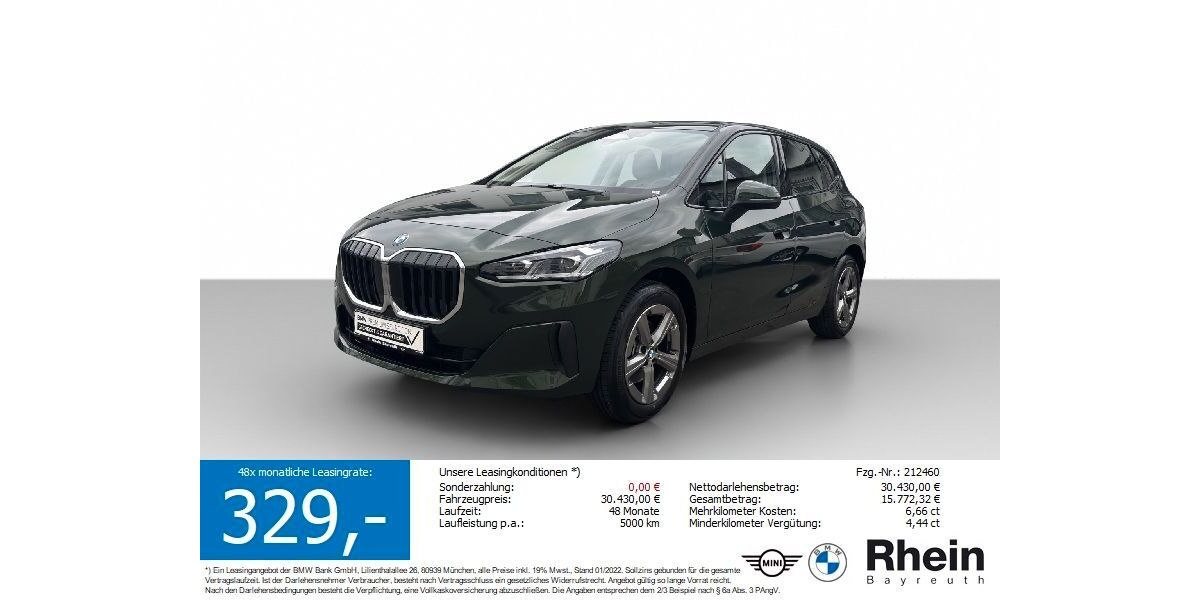 BMW 220 Active Tourer 4.674 km 30.430 &euro; Kulmbach 95326