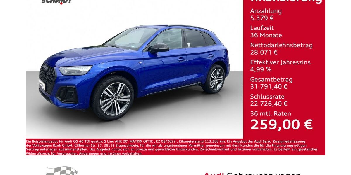 Audi Q5 113.300 km 33.450 € Bernsdorf 09337