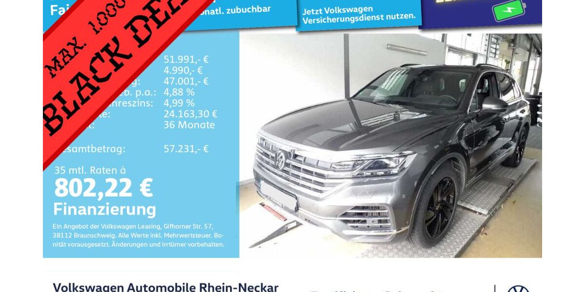 VW Touareg 69.103 km 51.991 € Mannheim 68309