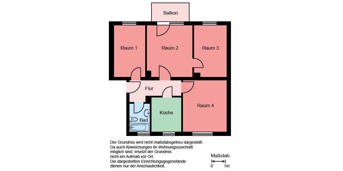 Etagenwohnung Castrop-Rauxel Rauxel - 4 Zimmer, 67 m&sup2;, 499&euro; | Angebot:25372003