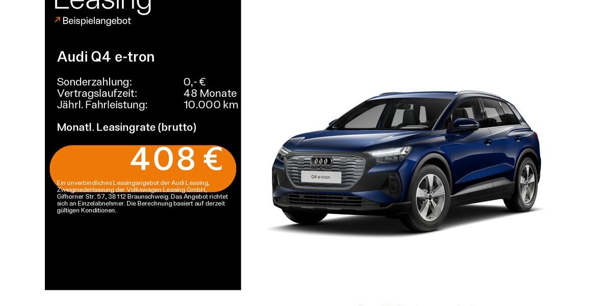 Audi Q4 e-tron 7.933 km 42.480 &euro; Schweinfurt 97424