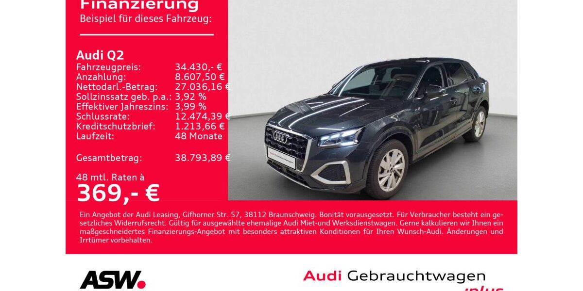 Audi Q2 9.900 km 34.430 &euro; Heilbronn 74074