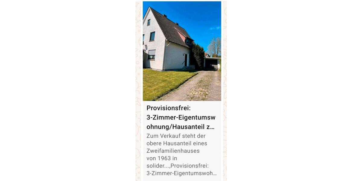 Etagenwohnung Hiddenhausen - 3 Zimmer, 68 m&sup2;, 129.000&euro; | Angebot:26765849