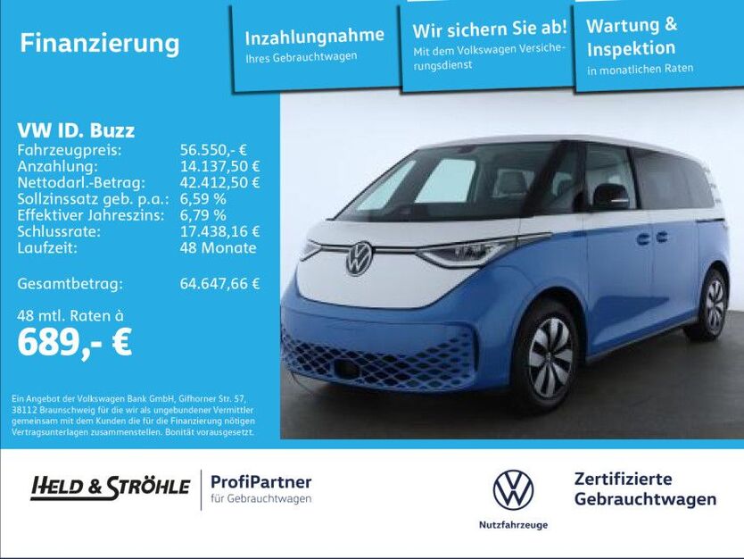 VW ID. Buzz 15.880 km 56.550 € Ulm 89079