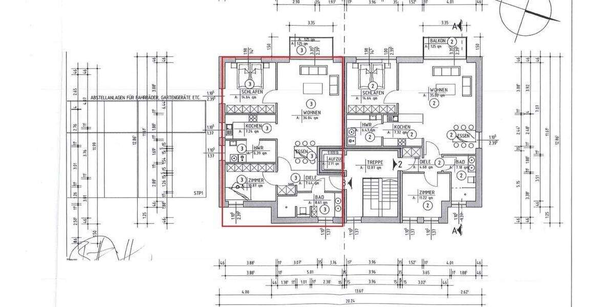 Etagenwohnung Albersdorf - 3 Zimmer, 93 m&sup2;, 315.000&euro; | Angebot:23977440
