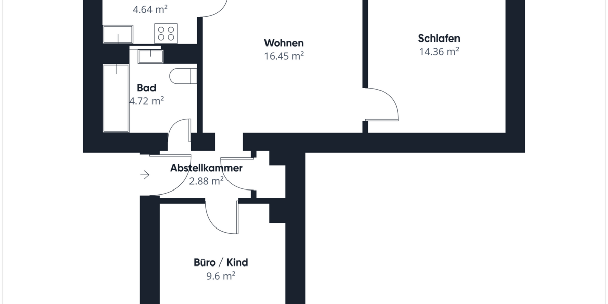Kapitalanlage in Augsburg-Oberhausen: vermietete 3-Zimmer-Wohnung mit Stellplatz - 3- Augsburg Oberhausen | Angebot:23791411