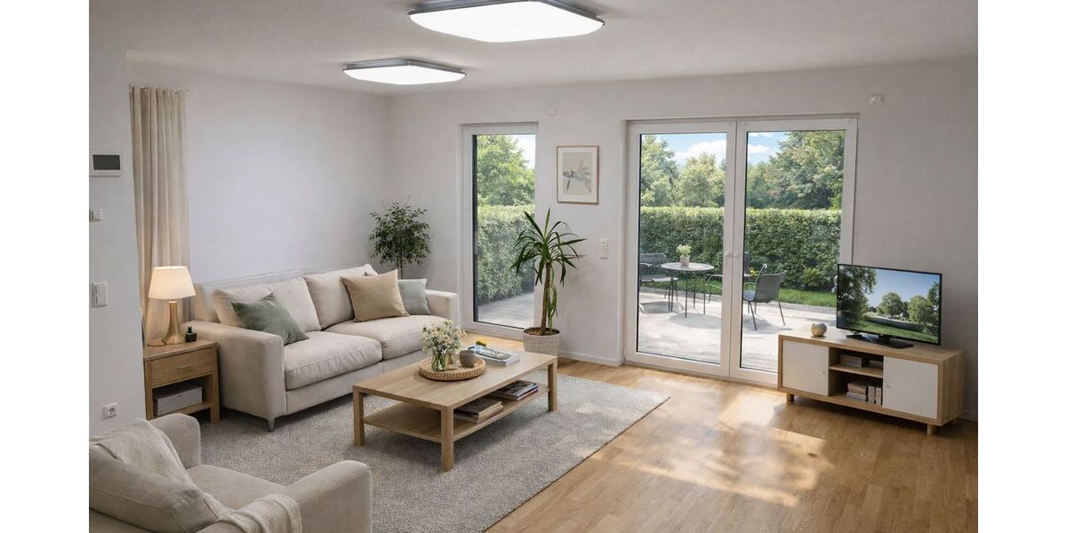 Moderne 2-Zi.-Terrassenwohnung (Bj. 2016, A+) – EBK, Fußbodenheizung, TG optional - Appartement Hamburg Rahlstedt | Angebot:26633516