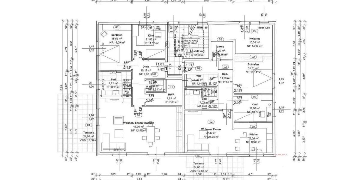 Etagenwohnung Eystrup - 3 Zimmer, 105 m&sup2;, 305.000&euro; | Angebot:25726107