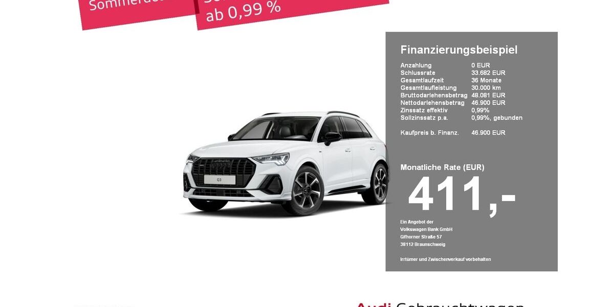 Audi Q3 9.544 km 46.900 &euro; Plattling 94447